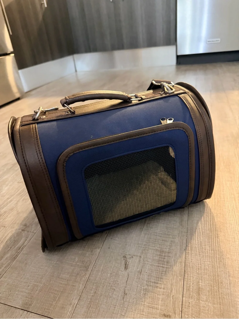 Petote Kelle Dog Carrier Navy - small